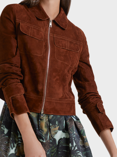 Edle Velourslederjacke