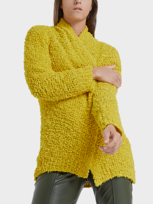 Lange Jacke gestrickt in Deutschland