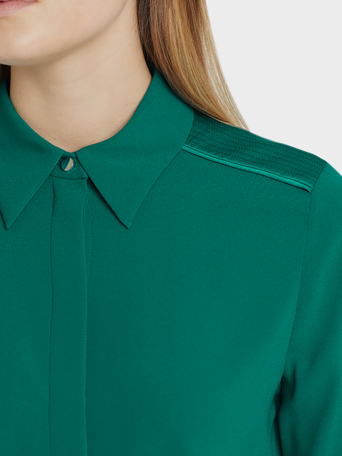 Bluse mit Matt/Glanz-Effekt