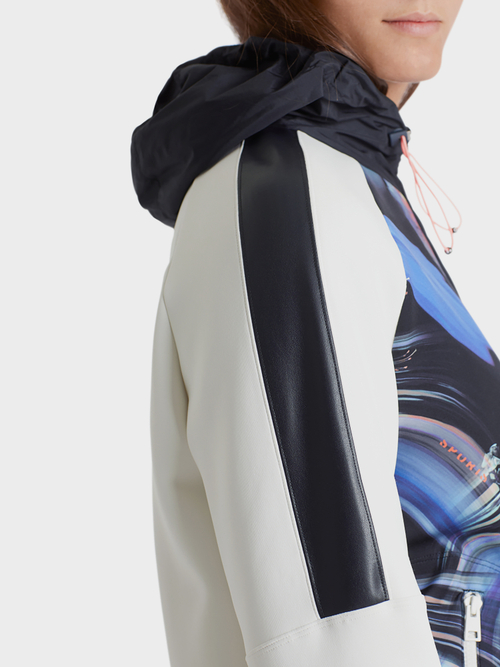 Jacke aus Materialmix