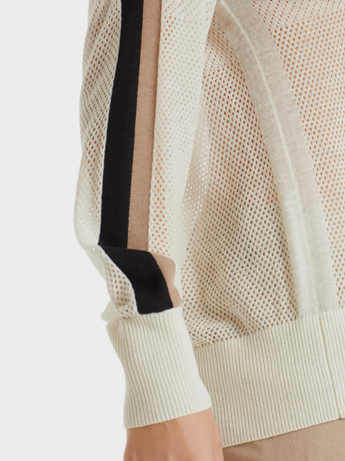 Ajourpullover mit Kaschmiranteil