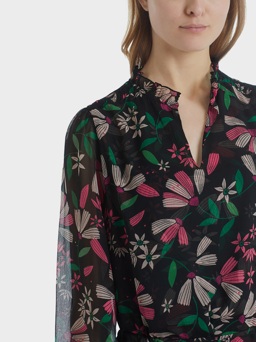 Florales Kleid aus Chiffon