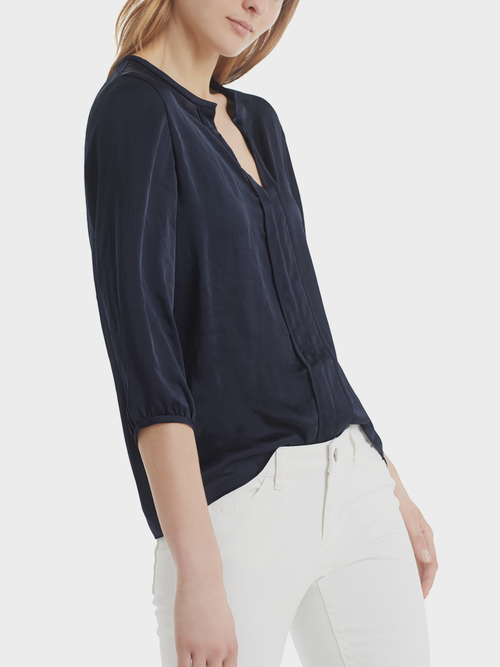 Vloeiende blouse van licht microfiber