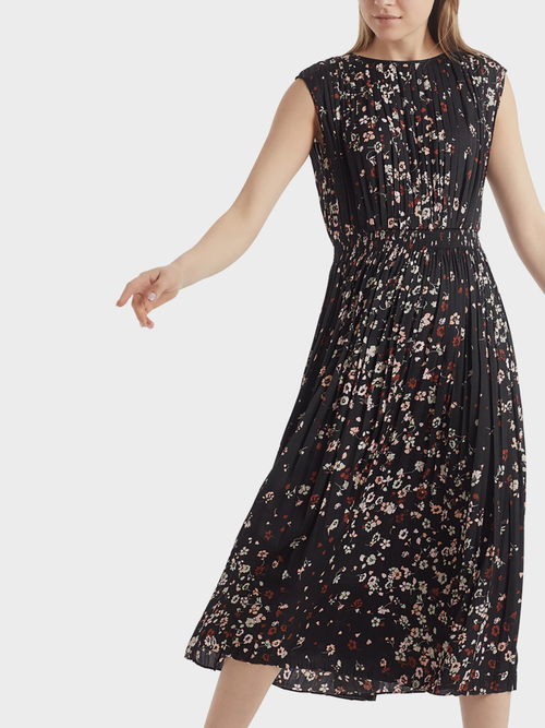Floral pleated dress