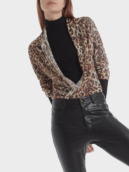 Leopard jacket “Knitted in Germany”