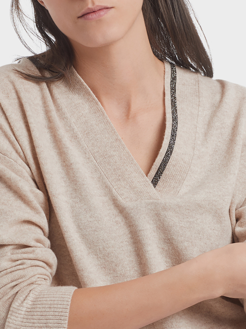 Pullover met strassdetail