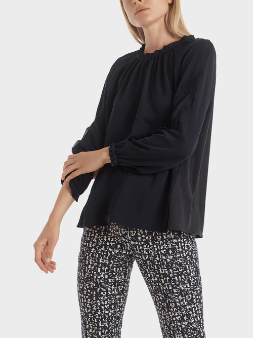 Blusenshirt aus Materialmix