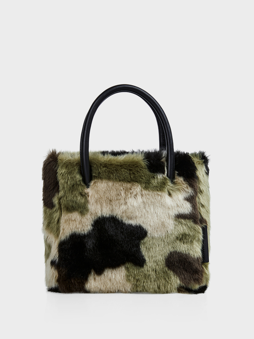 fur handbag