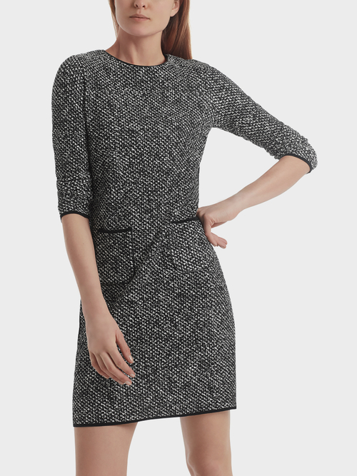 Jacquard dress “Knitted in Germany”