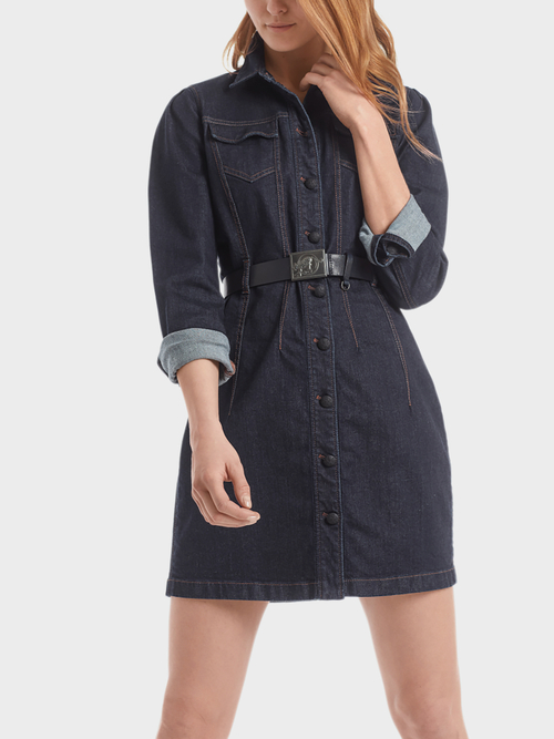 Jeanskleid mit Siegelknöpfen