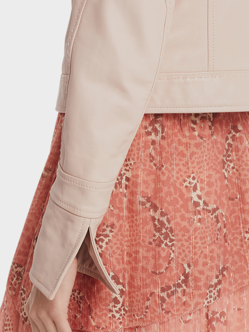 Lederjacke im Biker-Style
