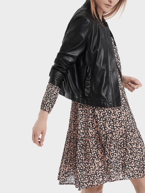 Feminine leather jacket