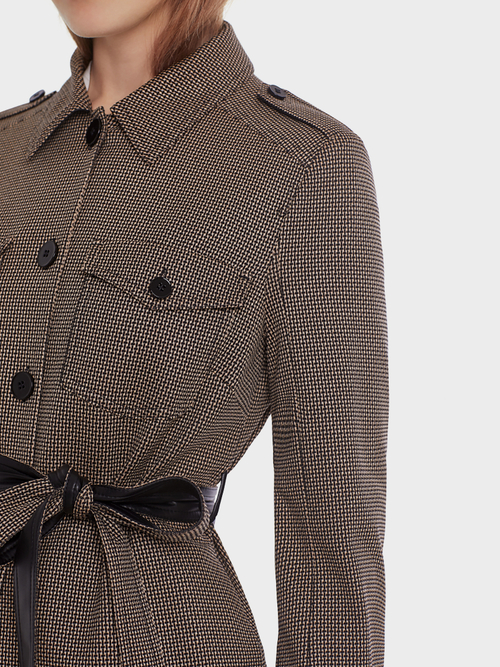 Jacquard shirt jacket