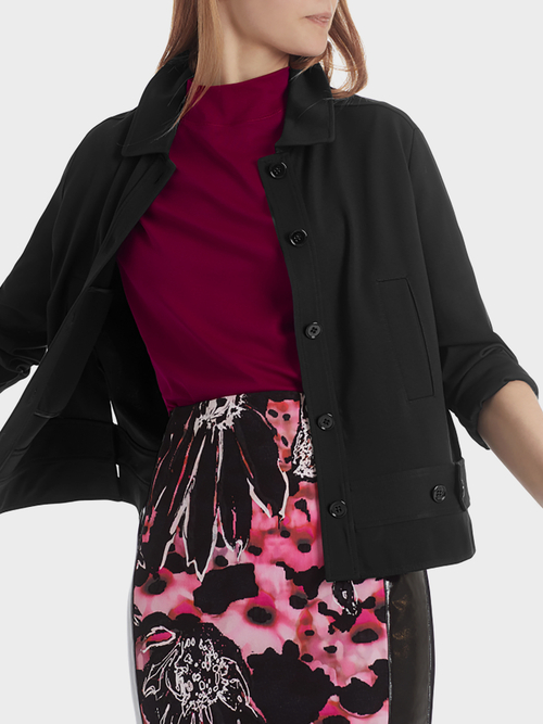 Veste simple en jersey