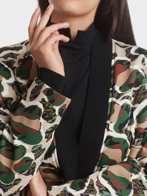 Veste camouflage en jersey scuba