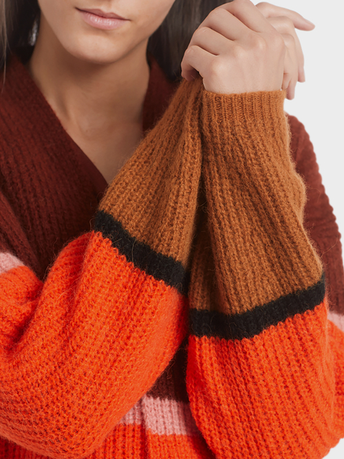 Colourblock vest 'Knitted in Germany'