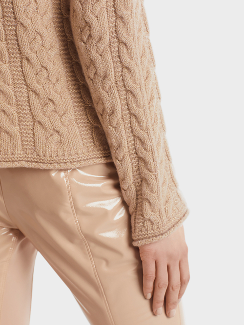 Cable-knit sweater 100% Made in Germany