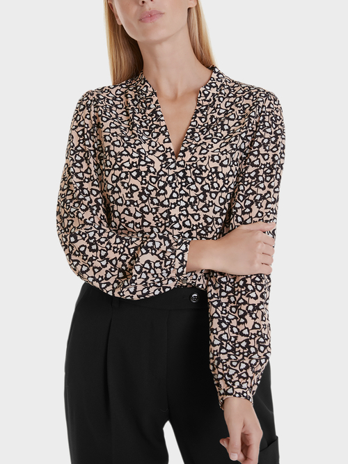 Floral viscose blouse