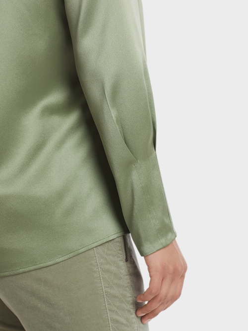 Elegant blouse-style top in silk satin
