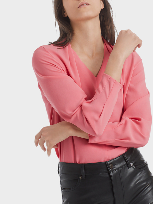 Blusenshirt mit Faltendetails