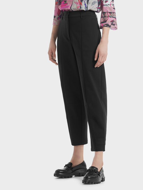 Wijde pantalon van stretchkatoen