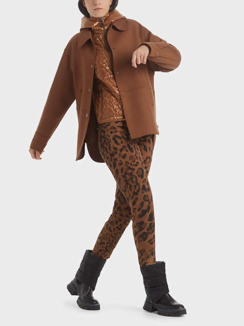 Kapuzenjacke aus Materialmix