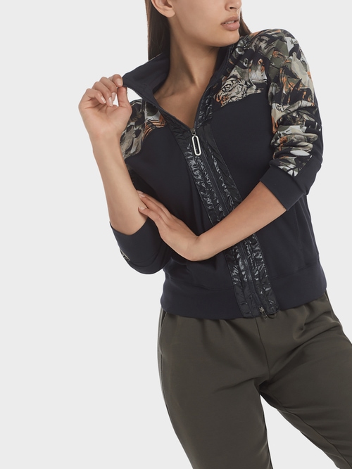 Jerseyjacke mit Dschungel Print