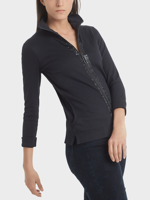 Jacke mit Nylondetails
