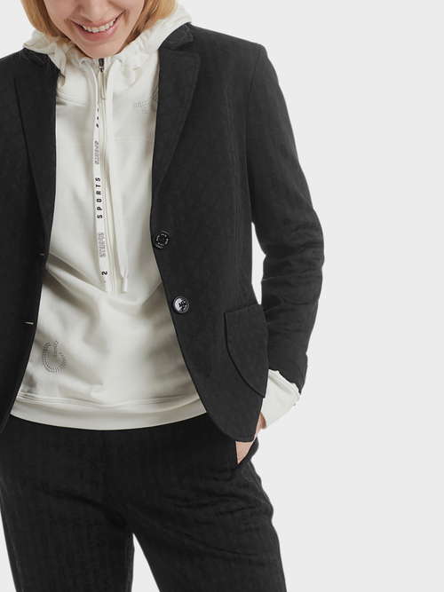 Blazer in een matte en glanzende look