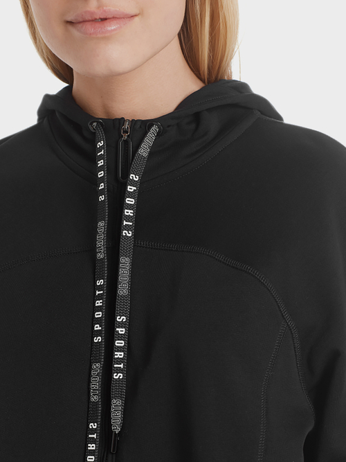 Langes Kapuzen-Sweatshirt