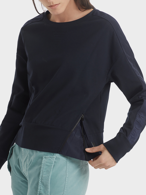 Sweatshirt mit Reißverschluss-Detail