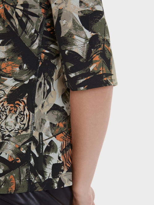 Katoenen shirt met junglemotief