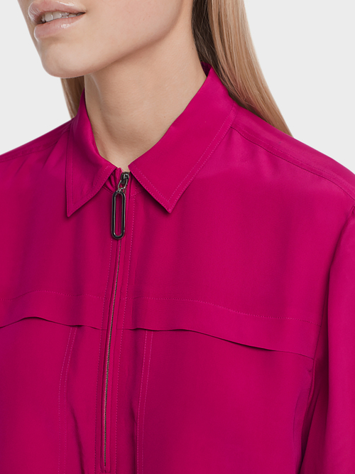 Bluse mit Seide