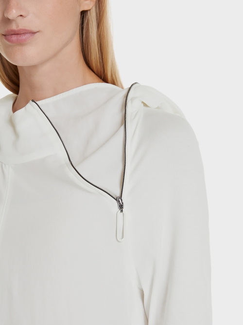 Blouseshirt met capuchon