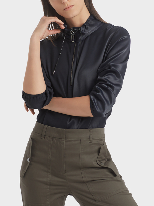 Blusenshirt mit asymmetrischem Look