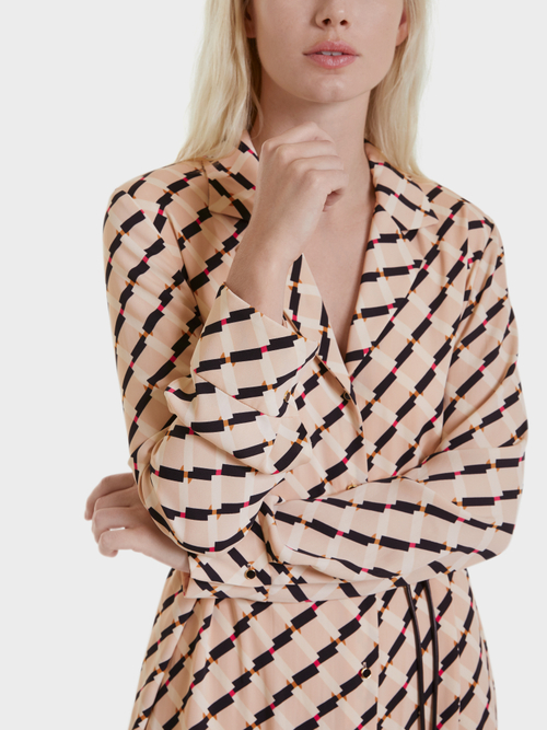 Hemdblusenkleid mit Graphic-Print