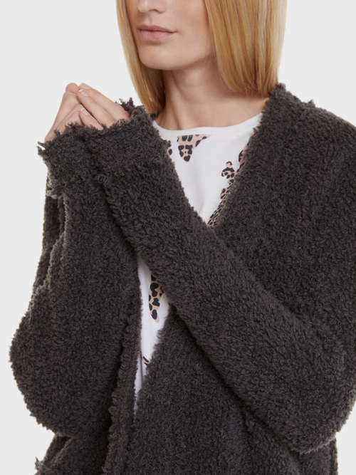 Short bouclé jacket “Knitted in Germany”