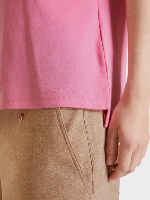 T-Shirt mit Seidendetail
