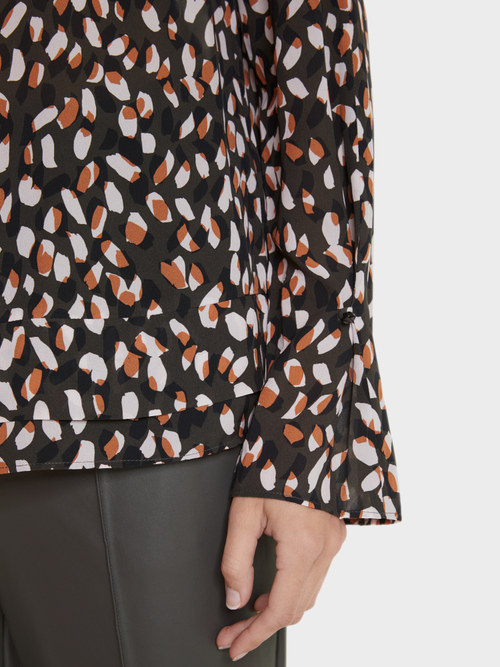 Gemusterte Bluse aus Viskose
