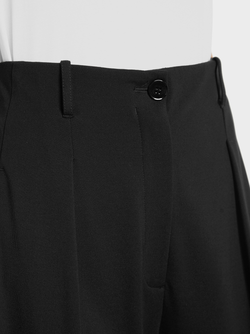 Lässige Bundfaltenhose aus Jersey