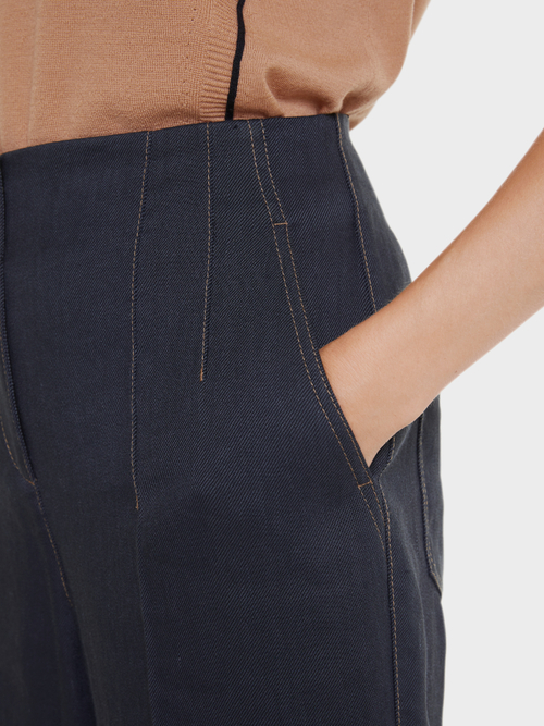 Culotte in Denim-Optik