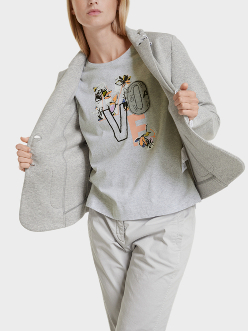 Blazer mit sportivem Reverskragen