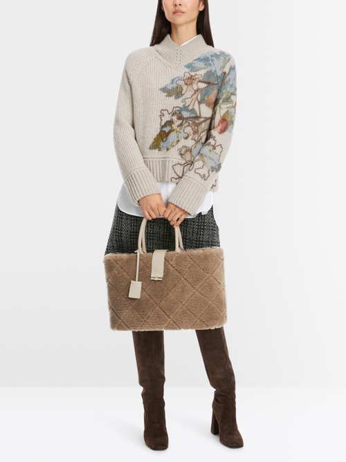 Sweater with print - knitted in Germany