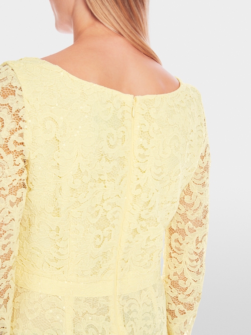 Mini-robe près du corps en dentelle