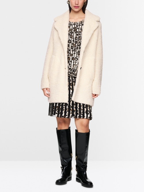 Knitted in Germany bouclé short coat