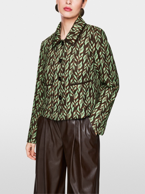 Kurze Jacke aus Scuba-Jersey