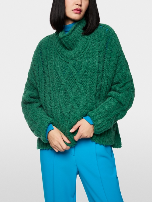 Knitted in Germany cable knit jumper