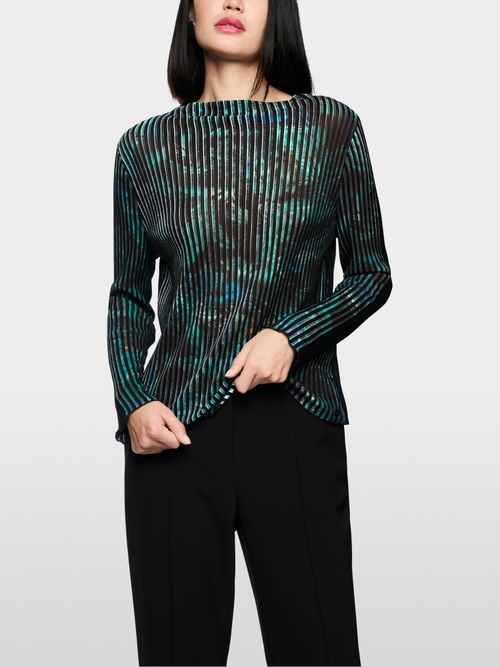 Knitted in Germany Plissierter Pullover