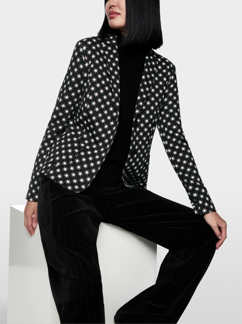 Blazer im Snowstar-Print