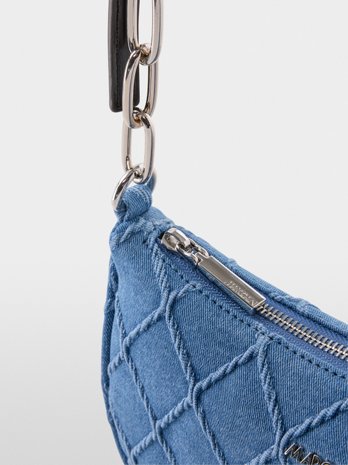 Denim shoulder bag